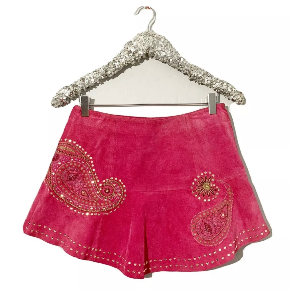 WILSONS LEATHER MAXIMA Sequin Paisley Skirt Small
